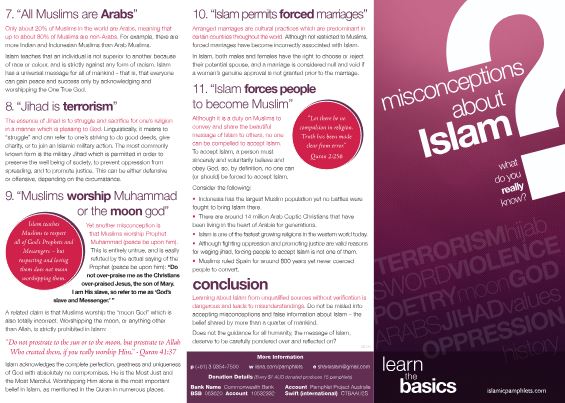 Misconceptions about Islam (Part 1 of 2)