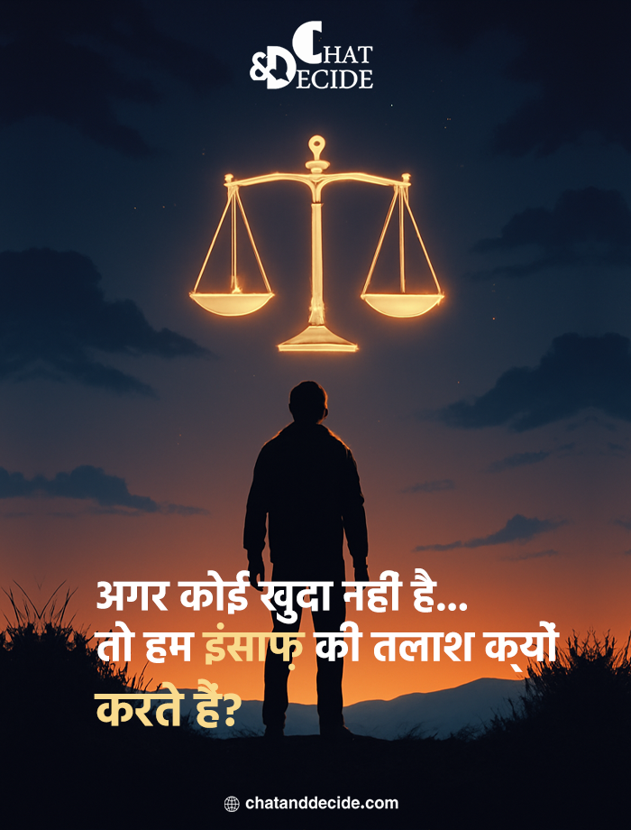 अगर कोई खुदा नहीं है... तो हम इंसाफ़ की तलाश क्यों करते हैं?